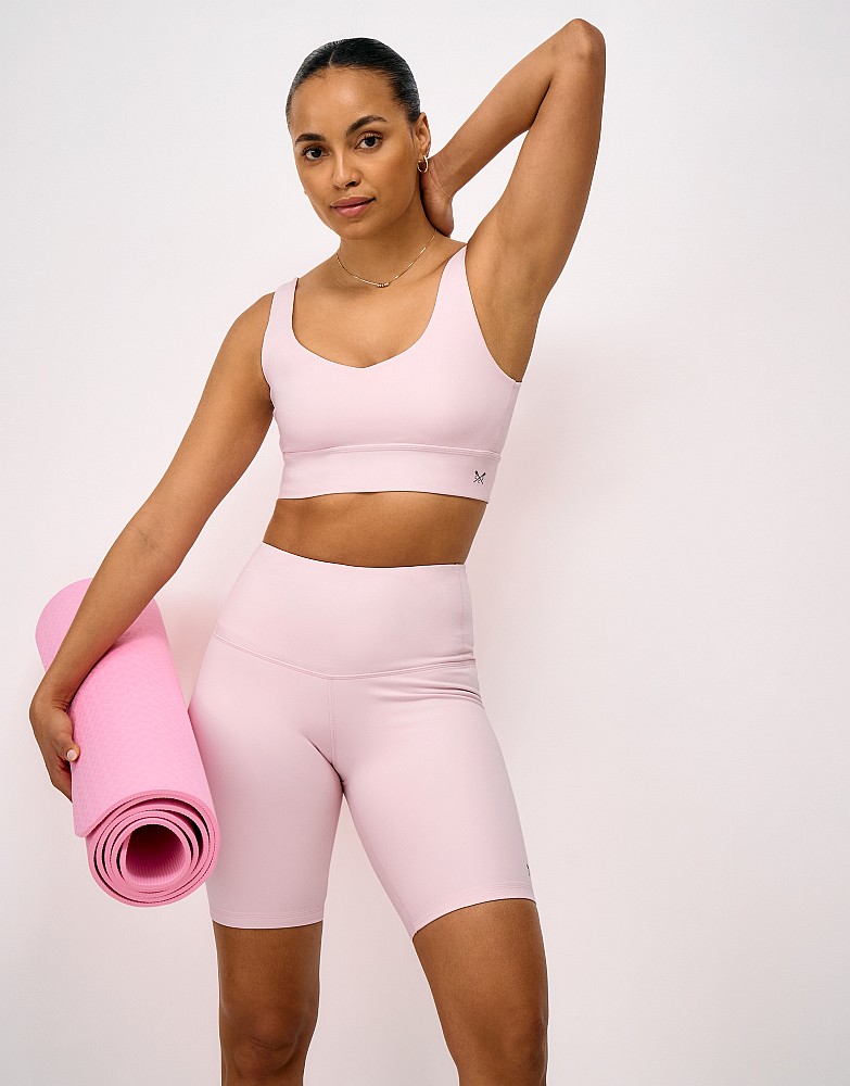Mid-Length Jersey Shorts in Pink