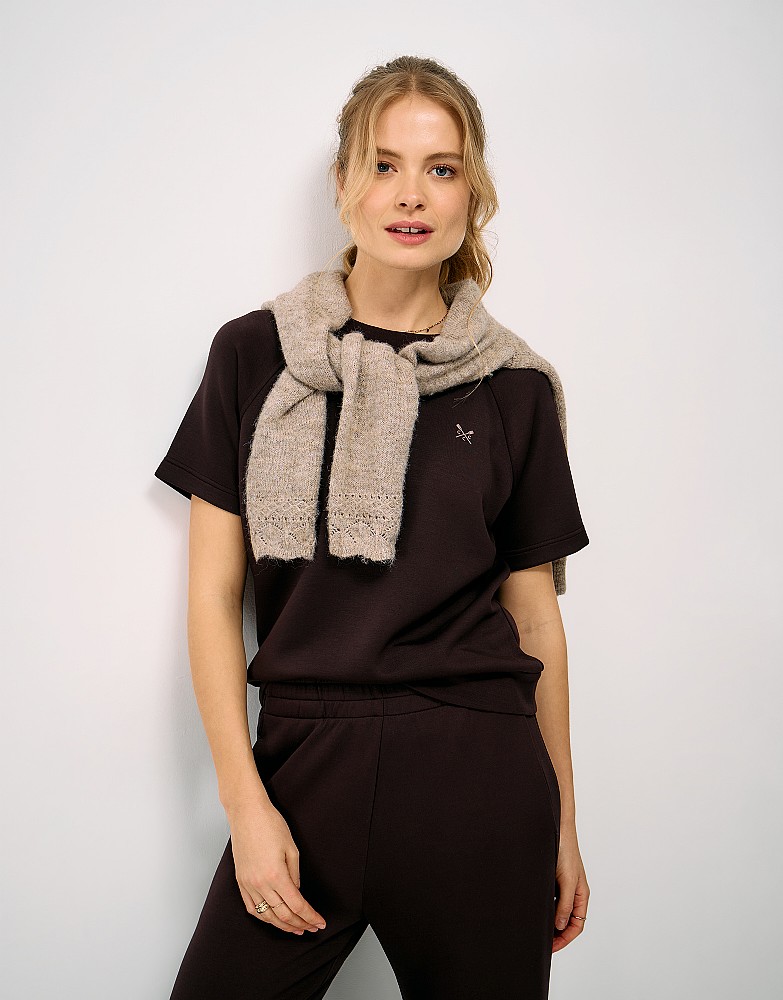 SuperLuxe Tee in Brown