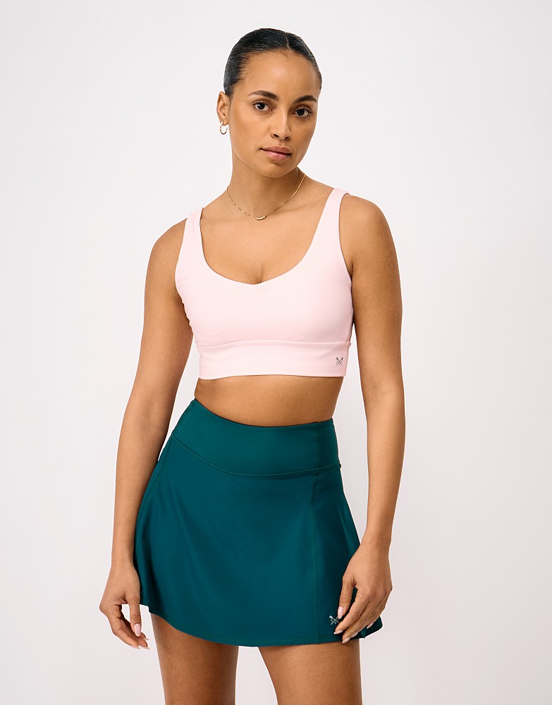Scoop Back Sports Bra in Pink