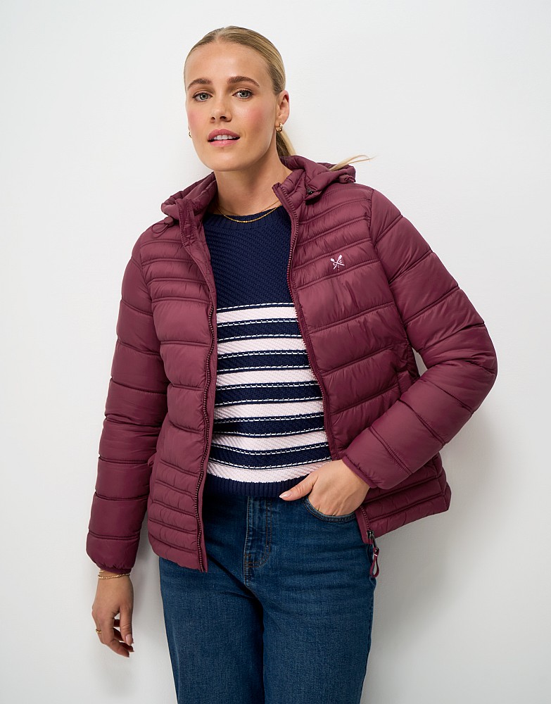 Lightweight Padded Showerproof Jacket in Red