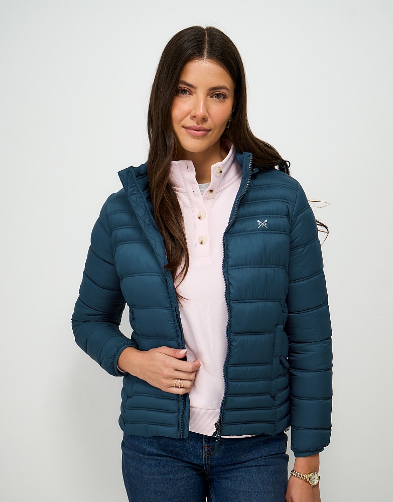 Lightweight Padded Showerproof Jacket in Blue