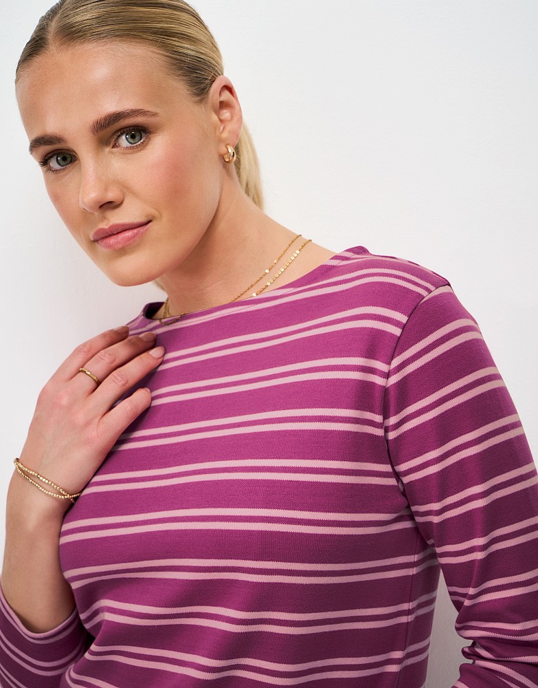 Ultimate Breton in Violet & Pink Stripes