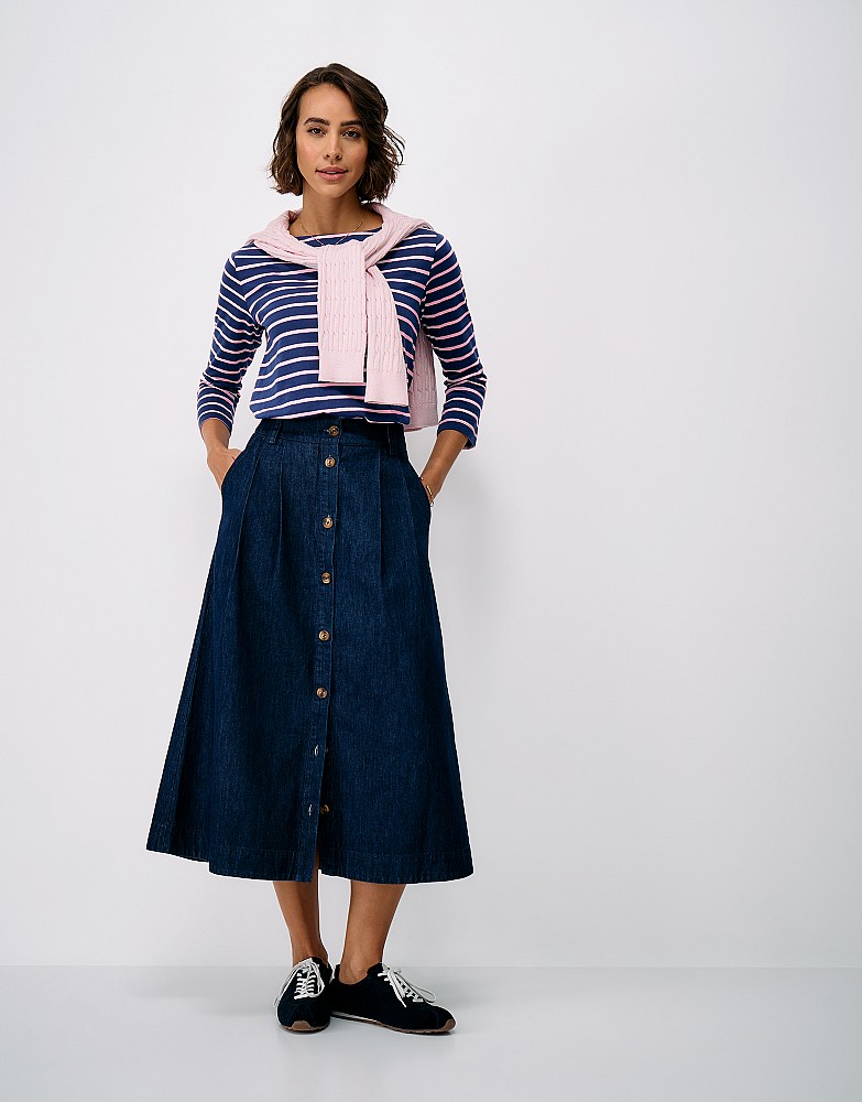 Essential Cotton Breton in Blue & Pink Stripe