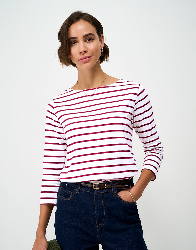 Essential Cotton Breton in White & Red Stripe