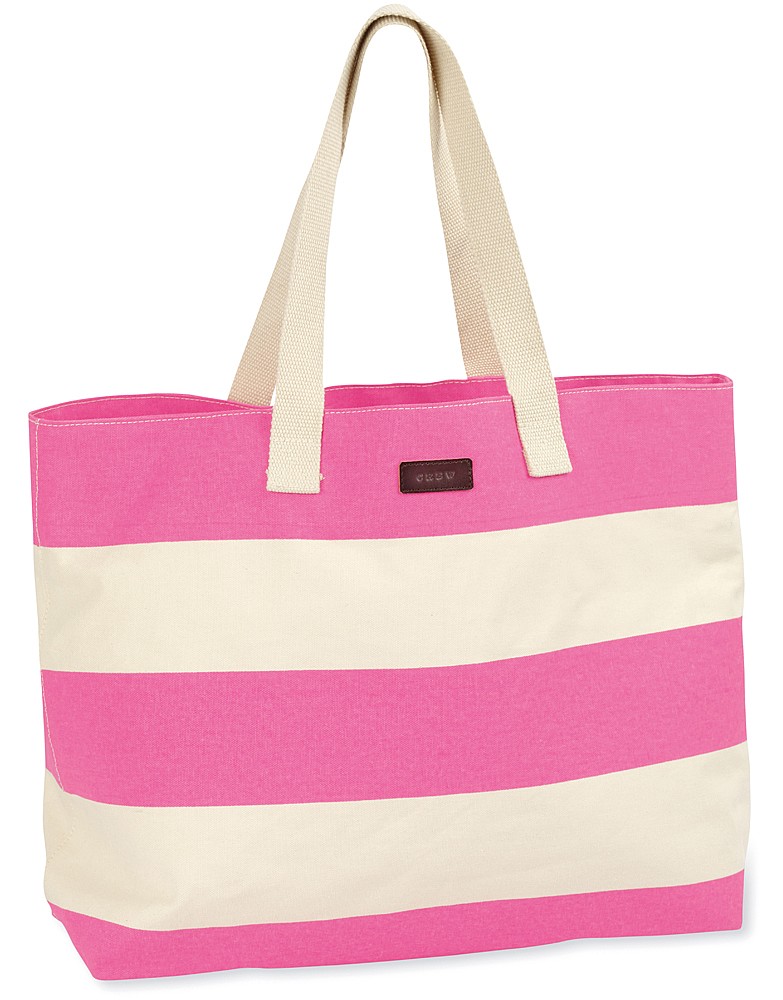 Women's Bea Bag in Flourescent Pink/Ecru from Crew Clothing
