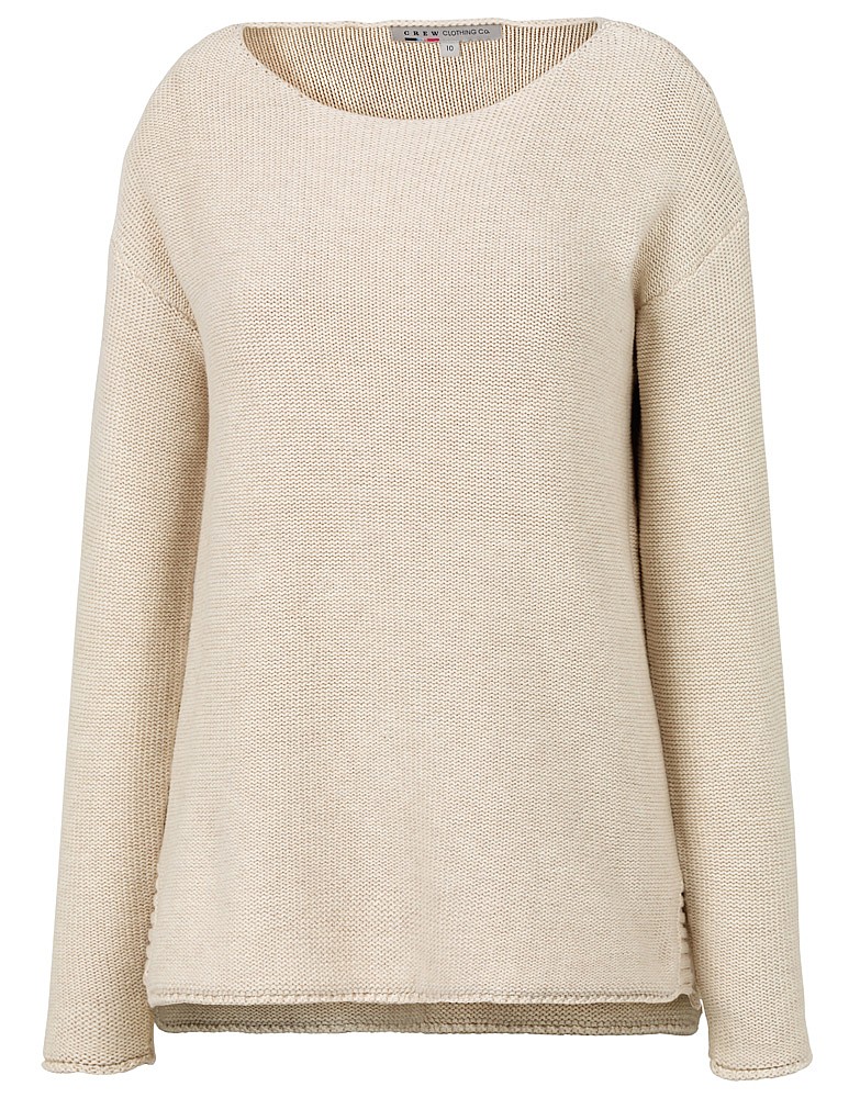 Women's Carrick Jumper in Latte Marl from Crew Clothing