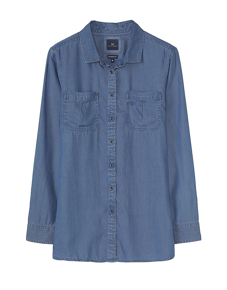 Women's Utility Shirt in Indigo from Crew Clothing