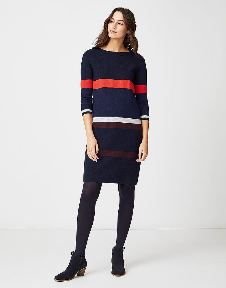 Stripe Milano Knitted Dress