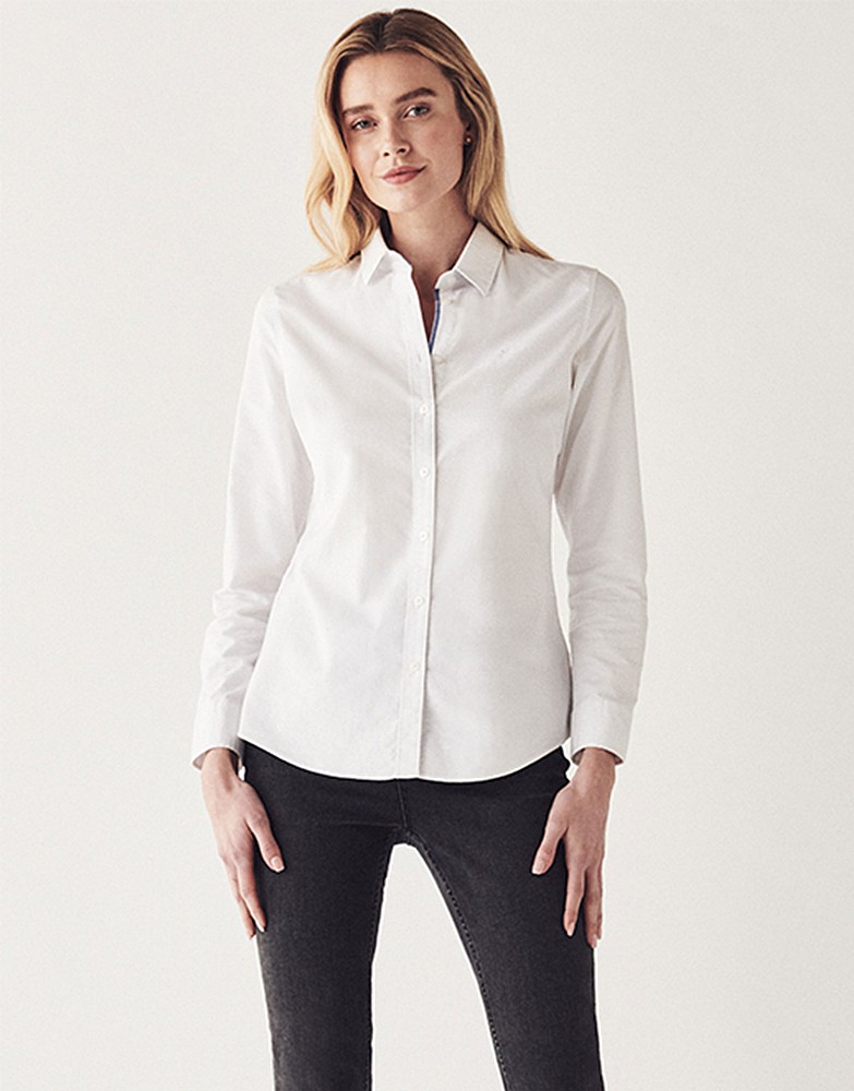 Oxford Classic Fit Shirt in Optic White 