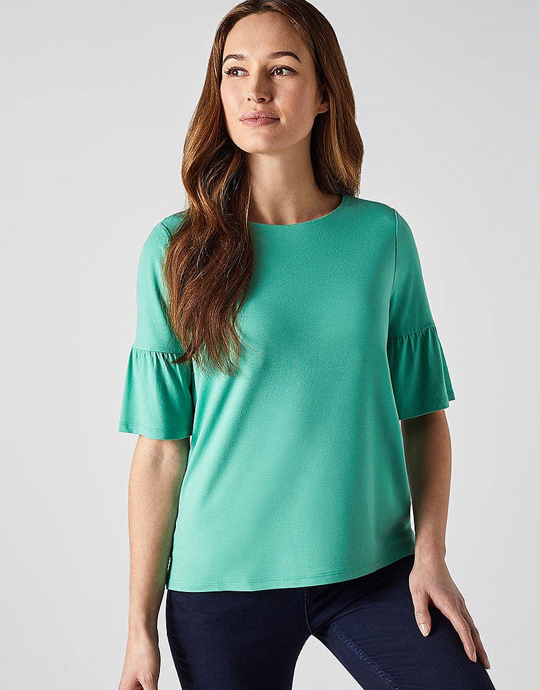 Women's JERSEY BELL SLEEVE TSHIRT from Crew Clothing