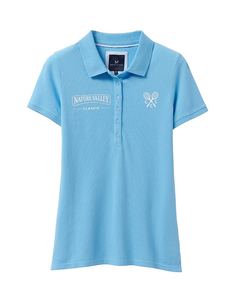 Tennis Polo Shirt in Sky Blue