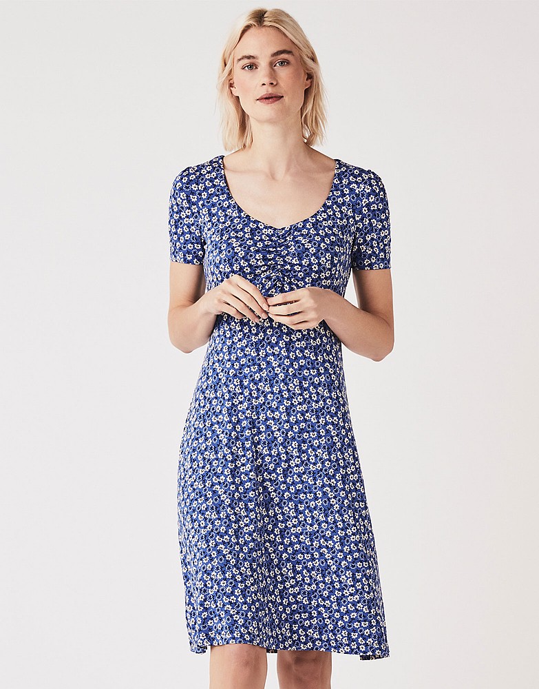 Iris Jersey Printed Tea Dress