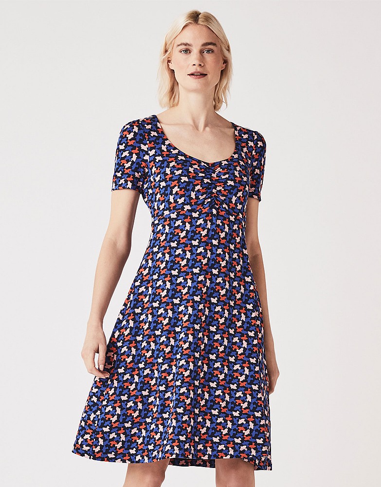 Iris Jersey Printed Tea Dress