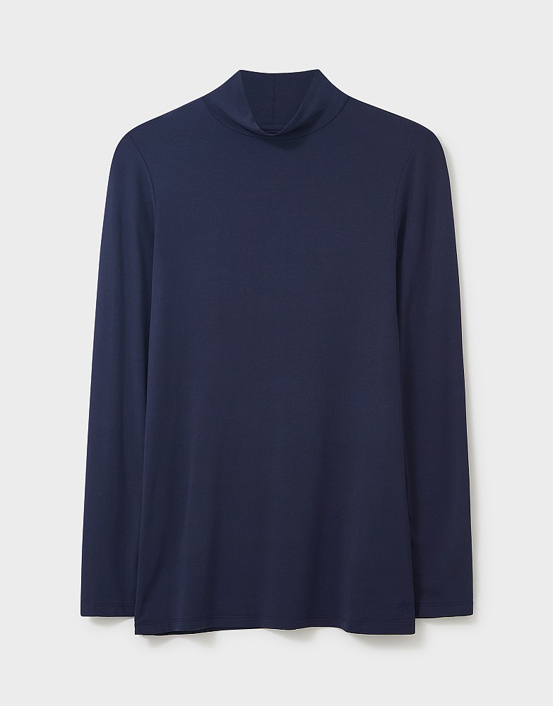 Women's Second Skin Polo Neck Top from 