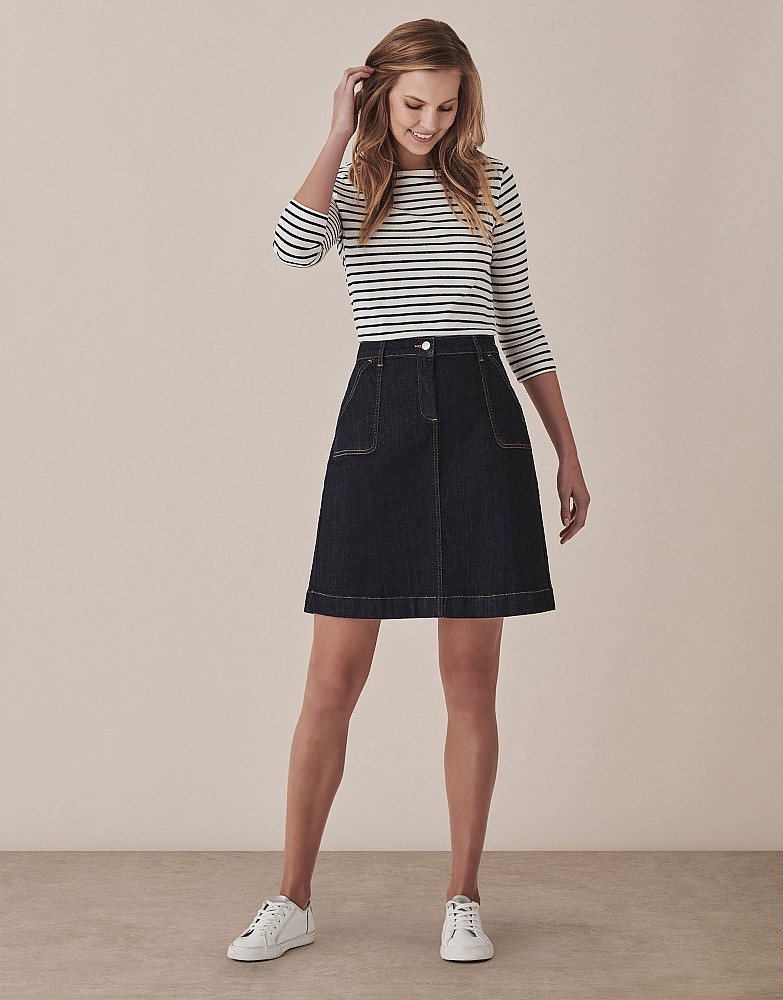 Denim Pocket Skirt