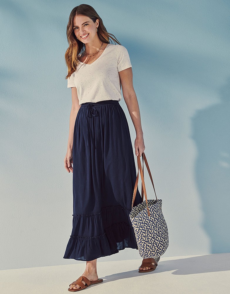 Tiered Maxi Skirt