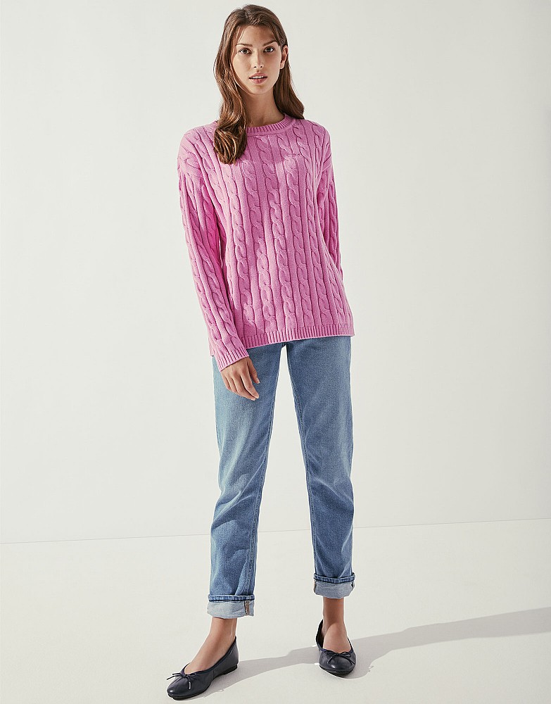 Chunky Cable Crew Jumper