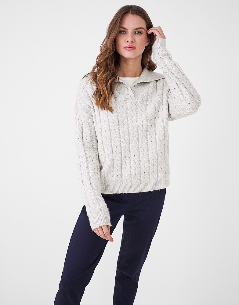 Carinne Cable Collar Jumper