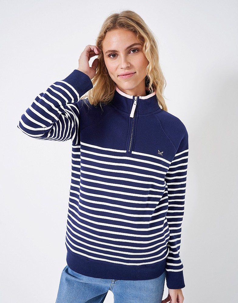 Women's Half Zip Sweatshirt from Crew Clothing Company