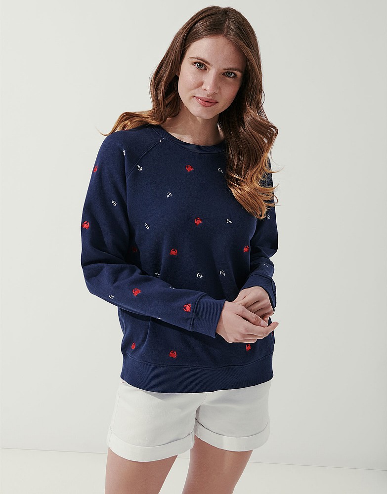 Embroidered Conversational Sweatshirt