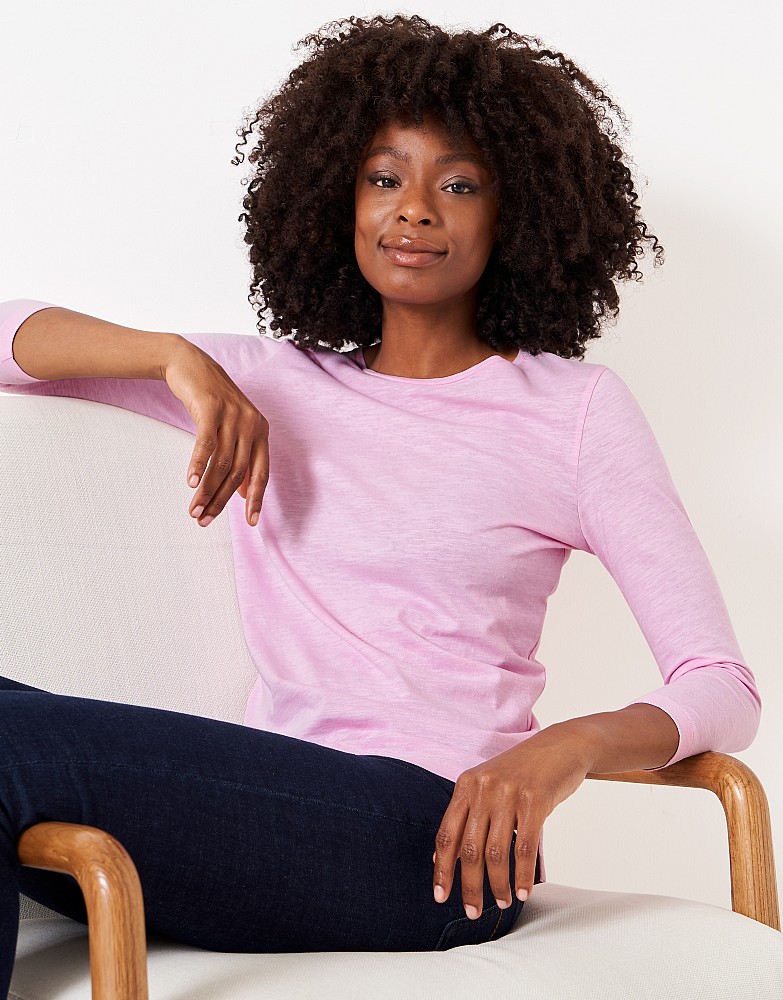 Women's Long Sleeve Perfect Slub T-Shirt from Crew Clothing Company