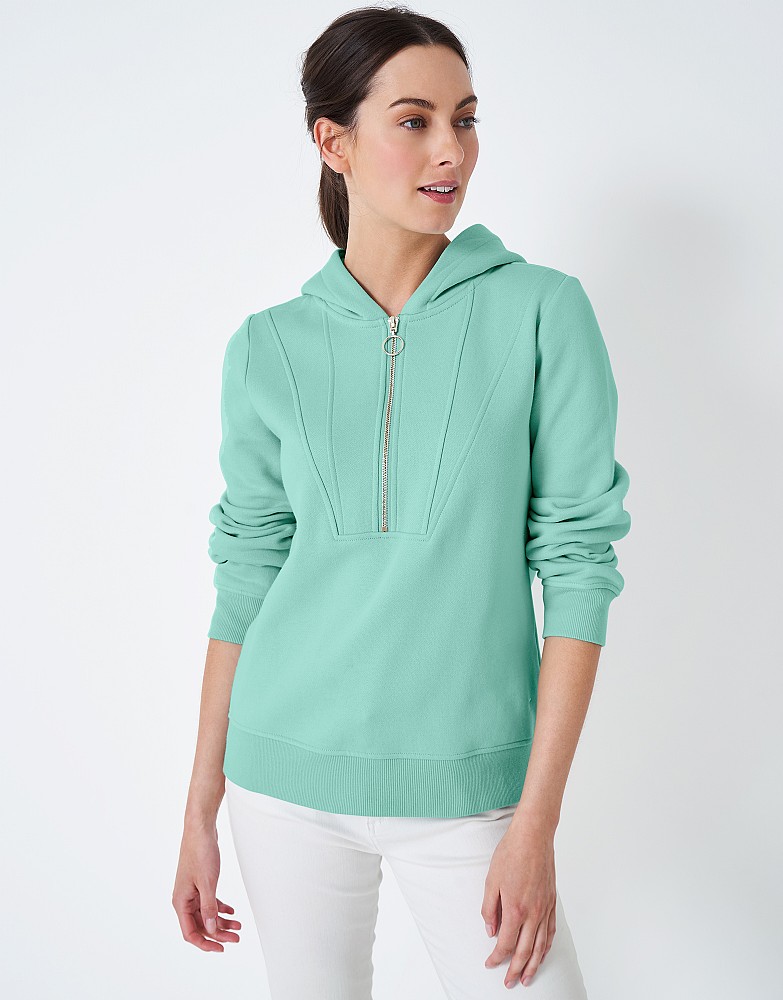 Women's Half Zip Hoodie from Crew Clothing Company