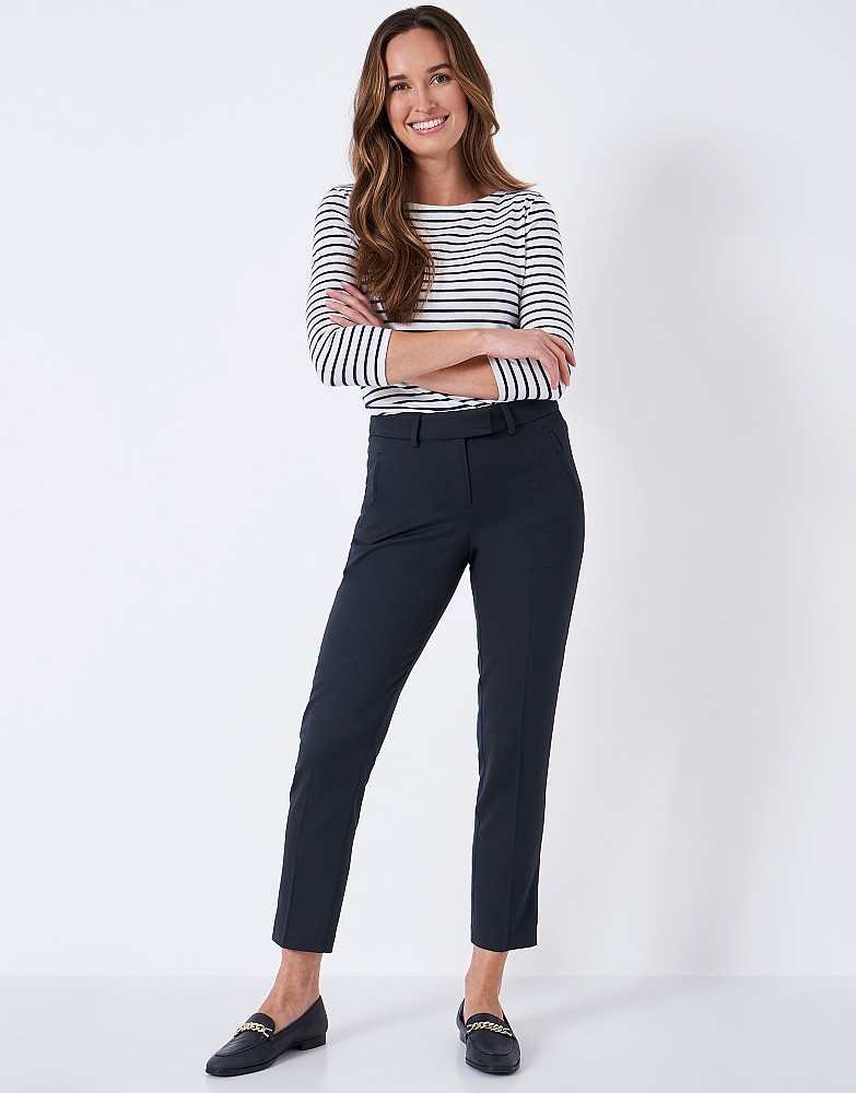 Women's Burnham Stretch Slim Leg Trousers from Crew Clothing Company