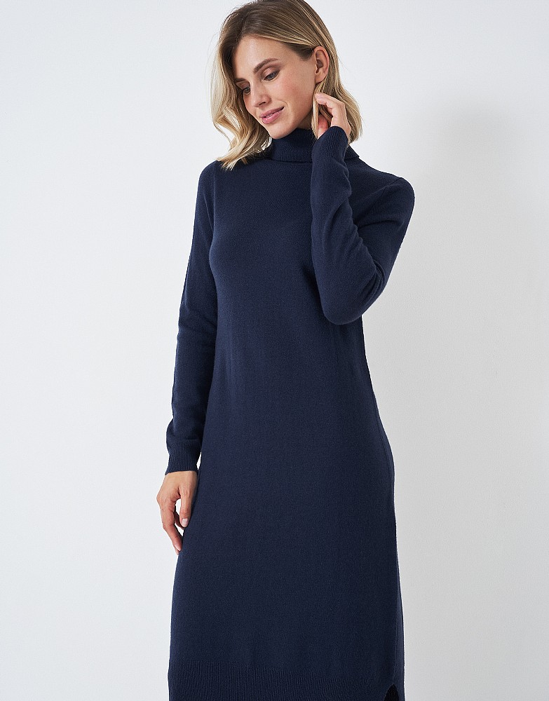 Women's Libby Roll Neck Knitted Dress from Crew Clothing Company