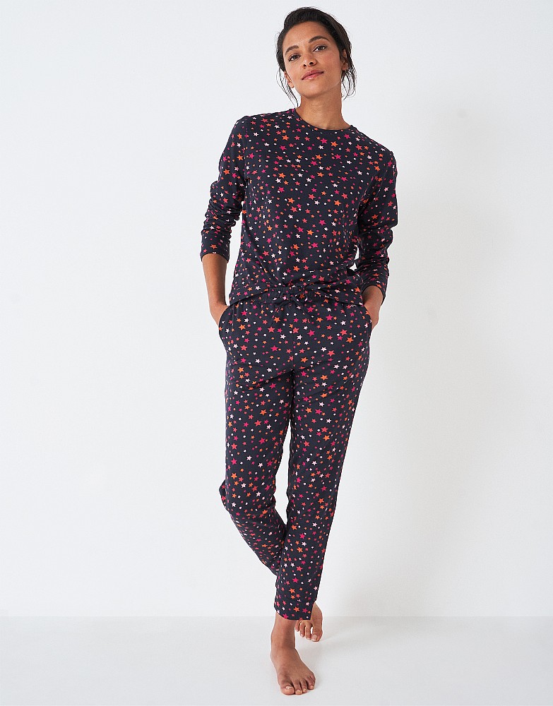 Women's Printed Jersey Pyjama Bottoms from Crew Clothing Company