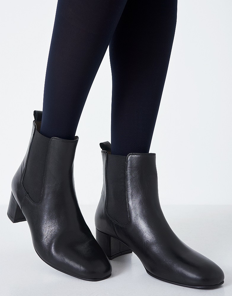 Diana Leather Heeled Boots