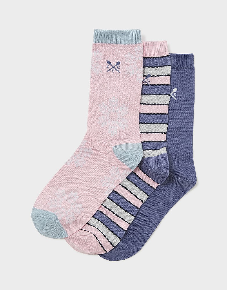 3 Pack Bamboo Sock Box