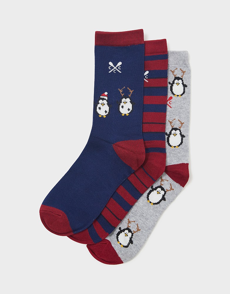 3 Pack Bamboo Sock Box