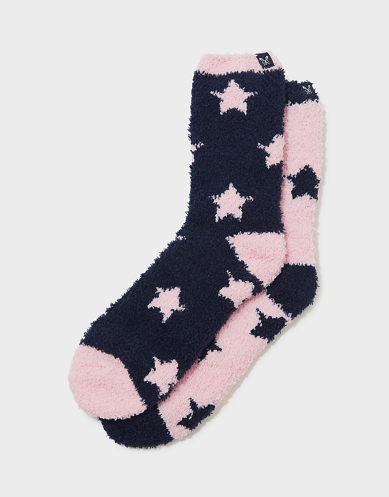 Women's 2 Pack Fluffy Socks from Crew Clothing Company
