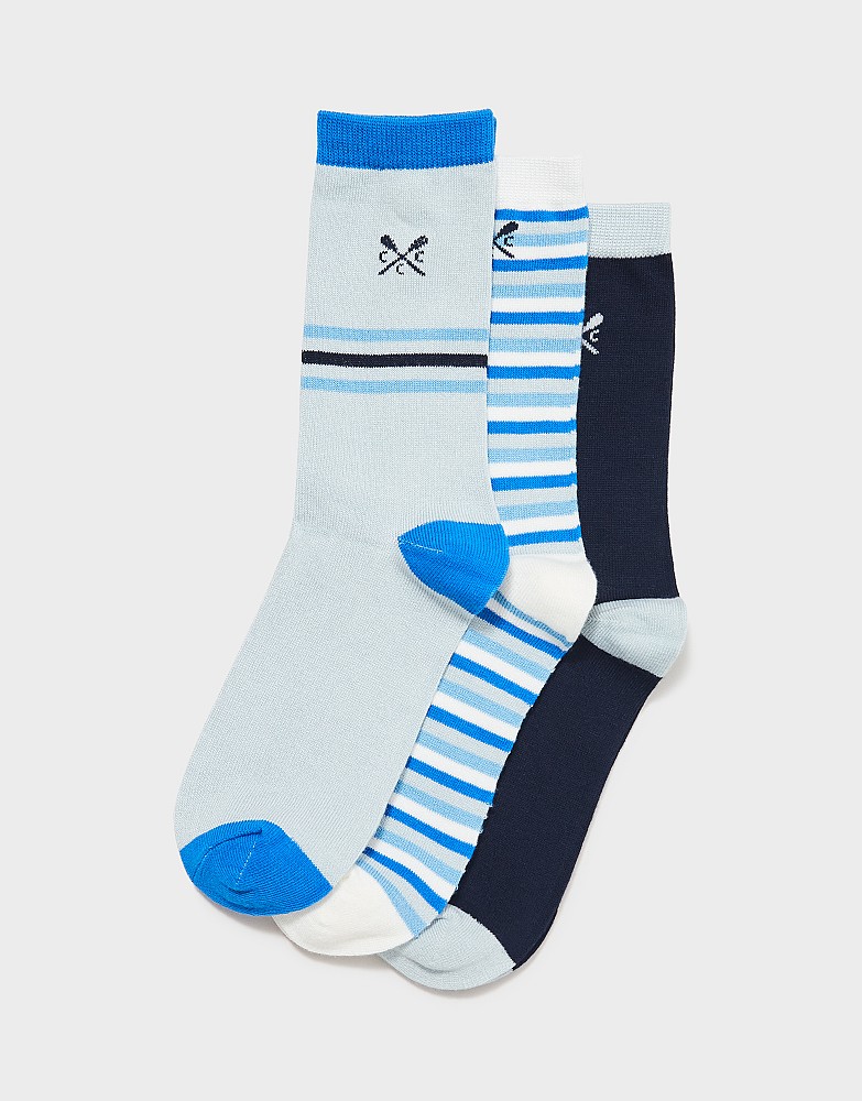 Women's 3 Pack Bamboo Socks from Crew Clothing Company