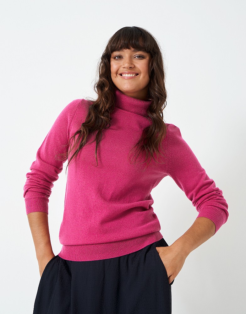Women's Libby Merino Cashmere Roll Neck Jumper from Crew Clothing Company