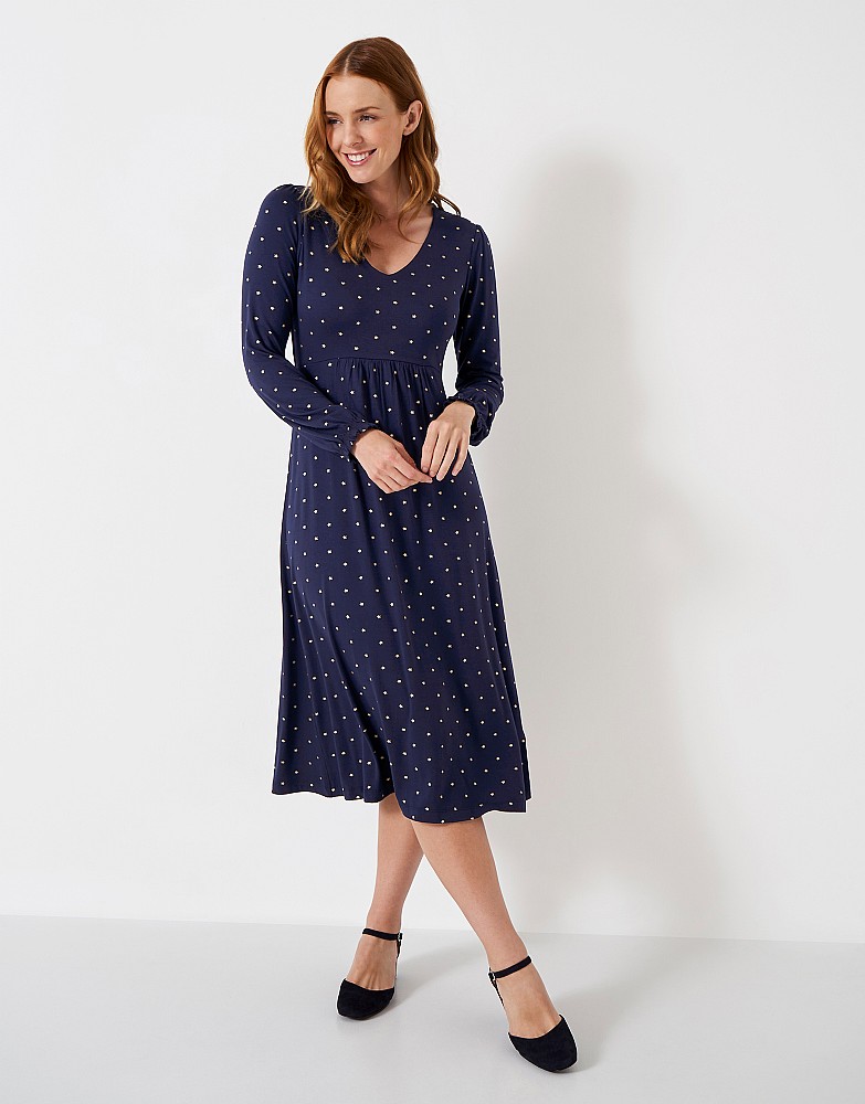 Jersey Mel Metallic Spot Dress