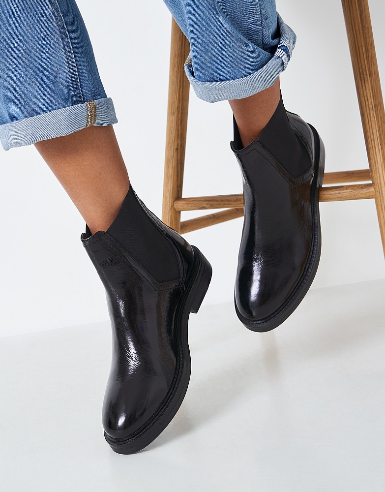 Lizzie Patent Chelsea Boot