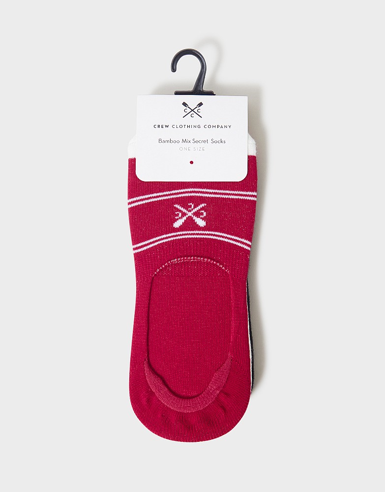 Women's 3 Pack Bamboo Secret Sock from Crew Clothing Company