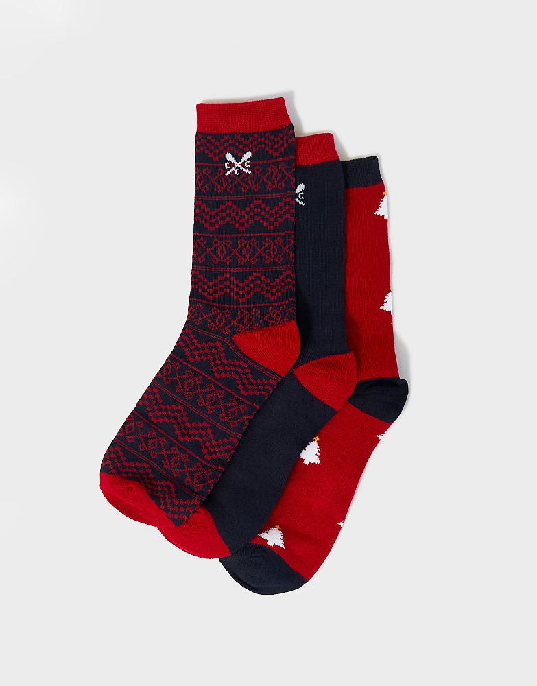 3 Pack Bamboo Sock Box