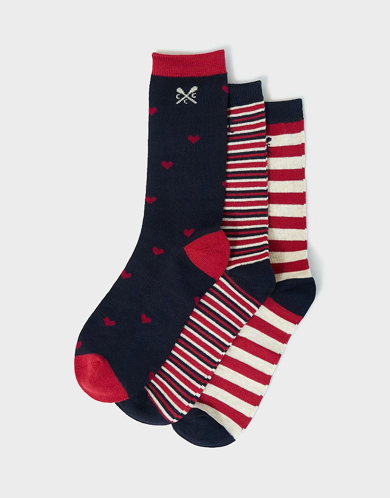 3 Pack Bamboo Sock Box