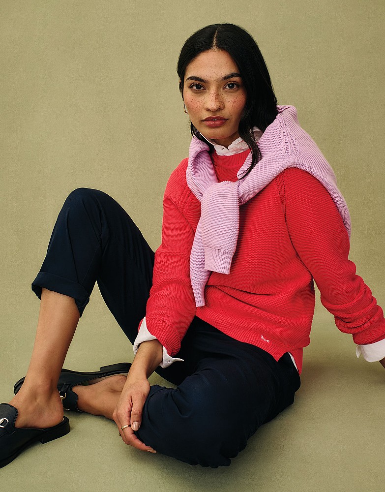Cotton Textured Stitch Jumper