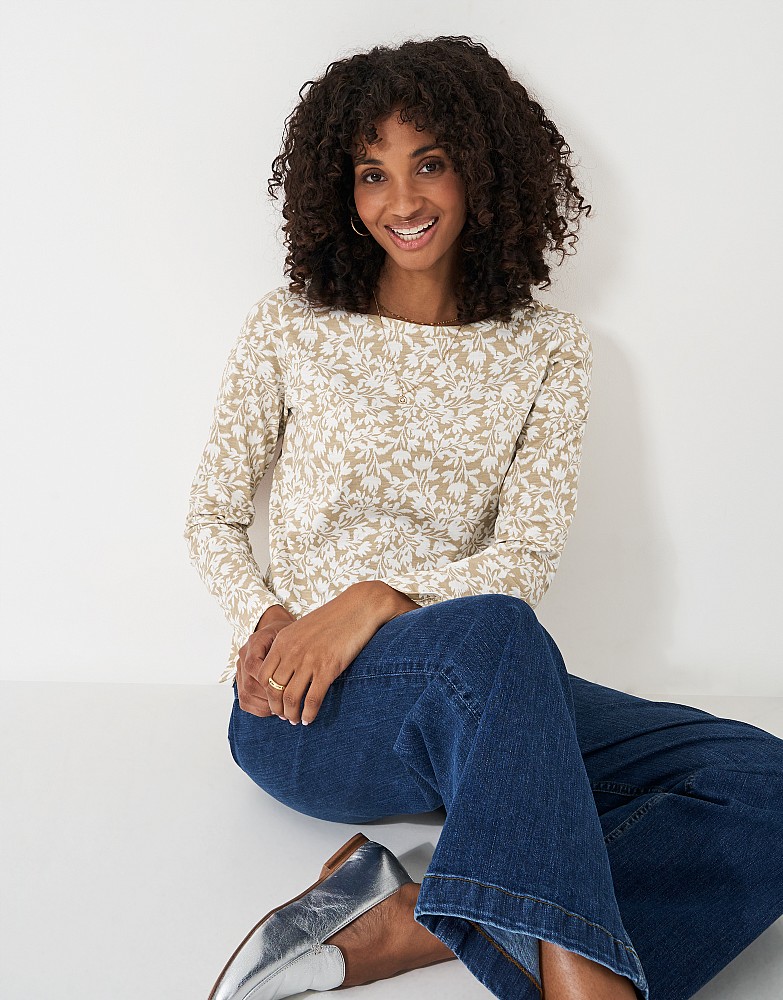 Cassandra Stripe Top With Button