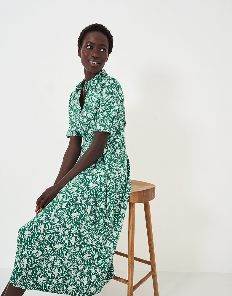 Fern Lyocell Blend Darted Shirt Dress