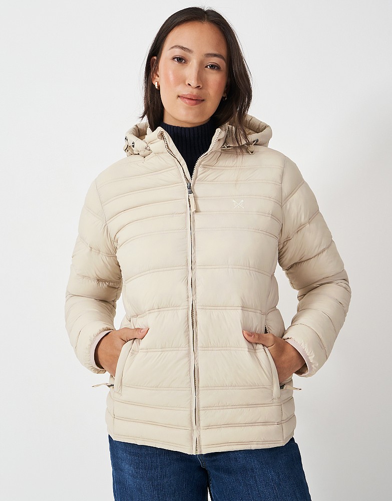 Lightweight Padded Jacket in Oatmeal