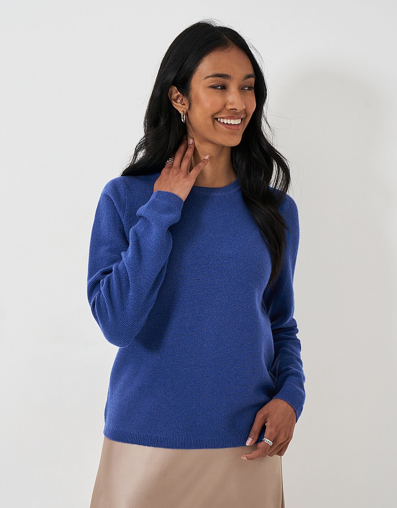 Harmony Merino Wool Blend Crew Neck Jumper