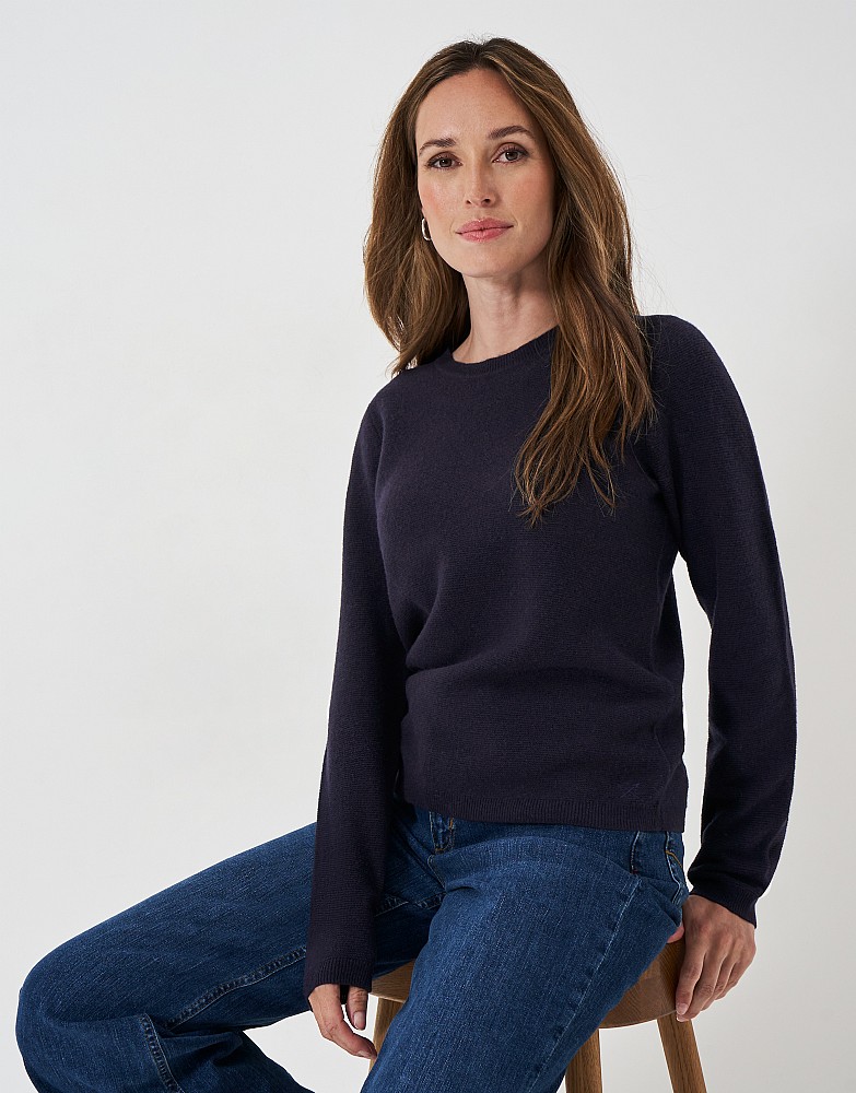 Harmony Merino Wool Blend Crew Neck Jumper