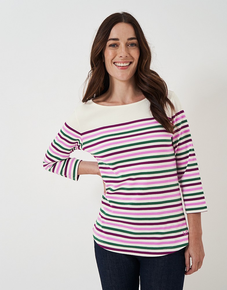 Ultimate Breton Long Sleeve Striped Top in Multicolour