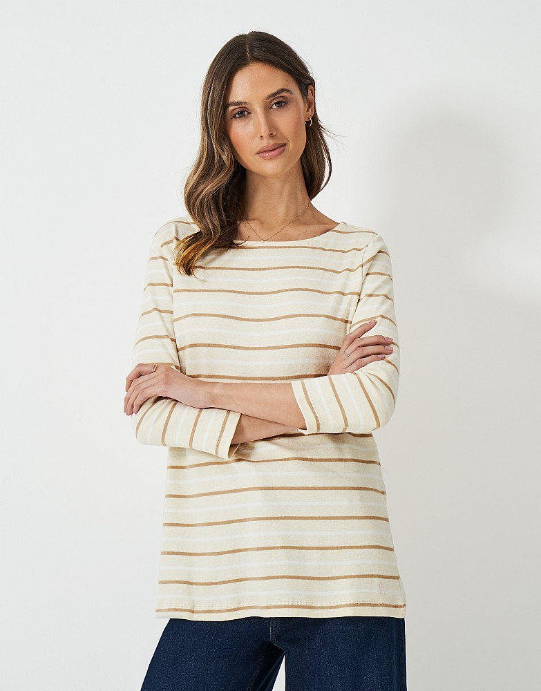 Ultimate Breton Long Sleeve Striped Top in Neutral