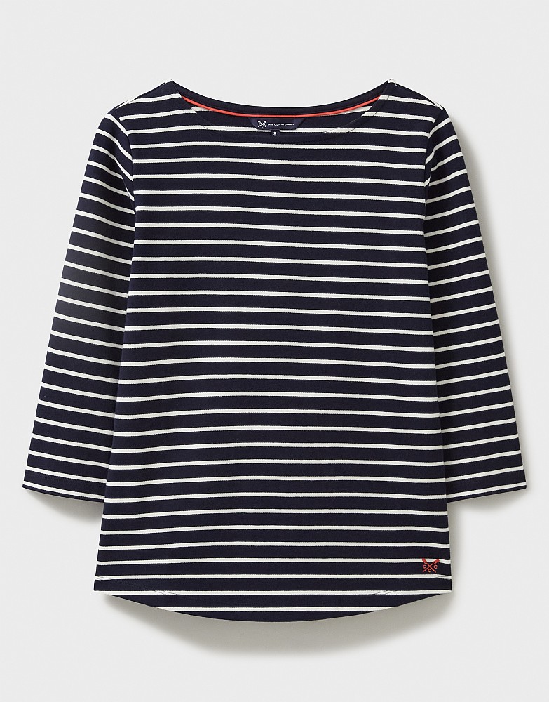 NENONA Women's Long Sleeve Stripe T-Shirt - Lightweight Rib Knit Tunic Top For Fall - View #8