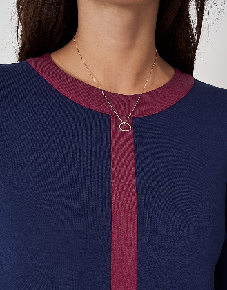 【CREW CLOTHING】Ada Ponte Dress in Navy and Pink Women's Ada Ponte Dress in Navy and Pink from Crew Clothing